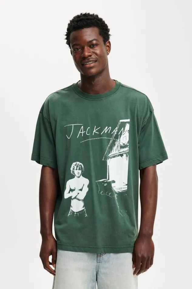 Cotton On Graphic TShirts Premium Loose Fit Music TShirt Lcn Wmg Pineneedle Greenjack Harlow 8211 Jackma 8211 Men Cotton On Graphic TShirts Premium Loose Fit Music TShirt Lcn Wmg Pineneedle Greenjack Harlow 8211 Jackma 8211 Men