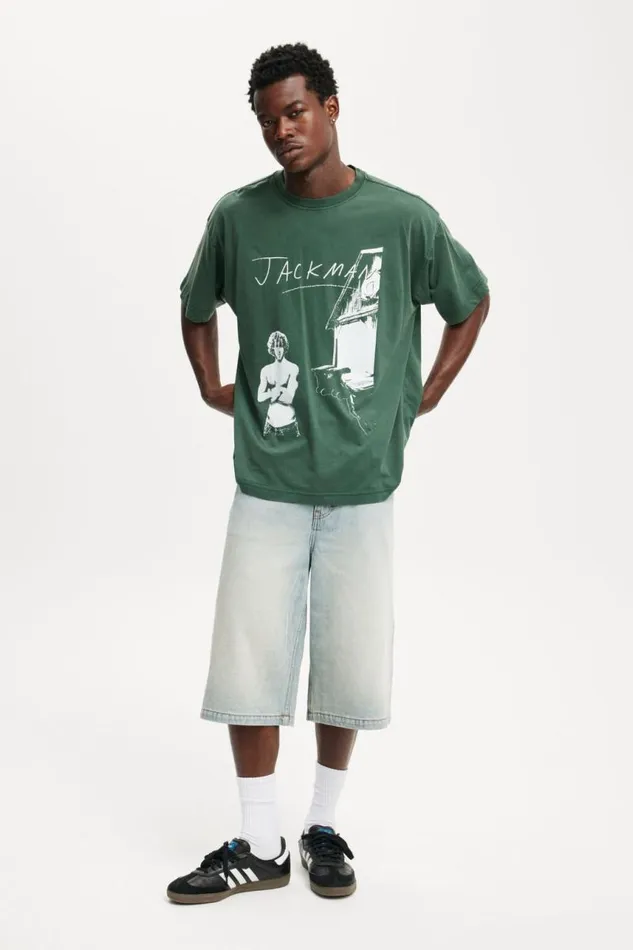 Cotton On Graphic TShirts Premium Loose Fit Music TShirt Lcn Wmg Pineneedle Greenjack Harlow 8211 Jackma 8211 Men Cotton On Graphic TShirts Premium Loose Fit Music TShirt Lcn Wmg Pineneedle Greenjack Harlow 8211 Jackma 8211 Men