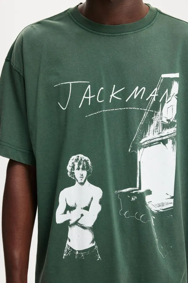 Cotton On Graphic TShirts Premium Loose Fit Music TShirt Lcn Wmg Pineneedle Greenjack Harlow 8211 Jackma 8211 Men Cotton On Graphic TShirts Premium Loose Fit Music TShirt Lcn Wmg Pineneedle Greenjack Harlow 8211 Jackma 8211 Men