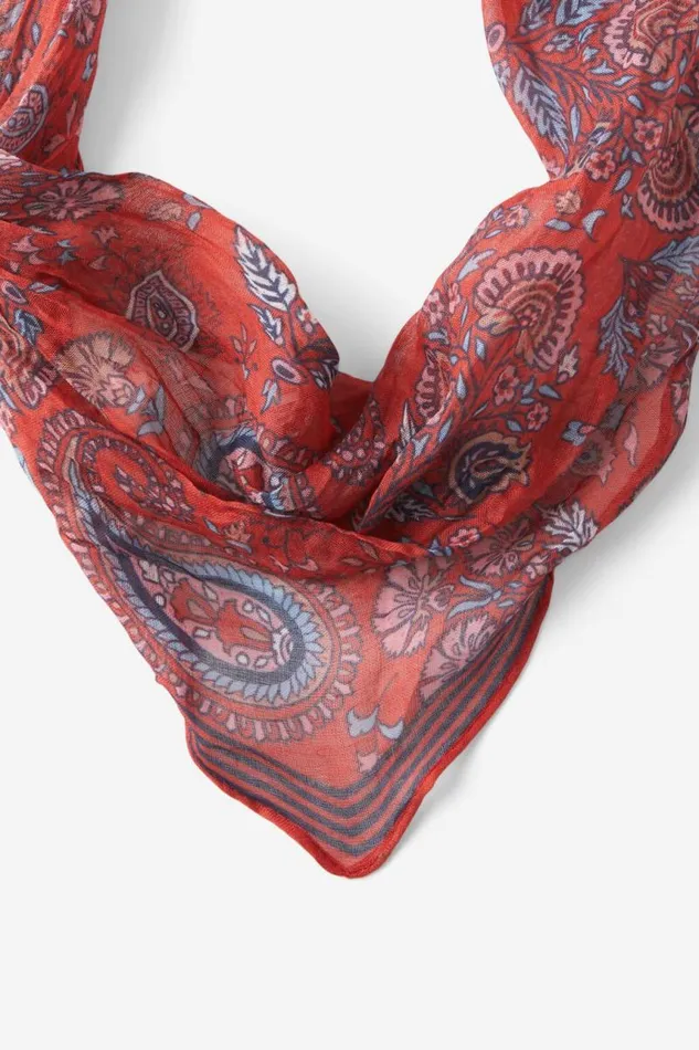 Cotton On HairAccessories Bandana Scarf Ella Paisleyred Diamond 8211 Women
