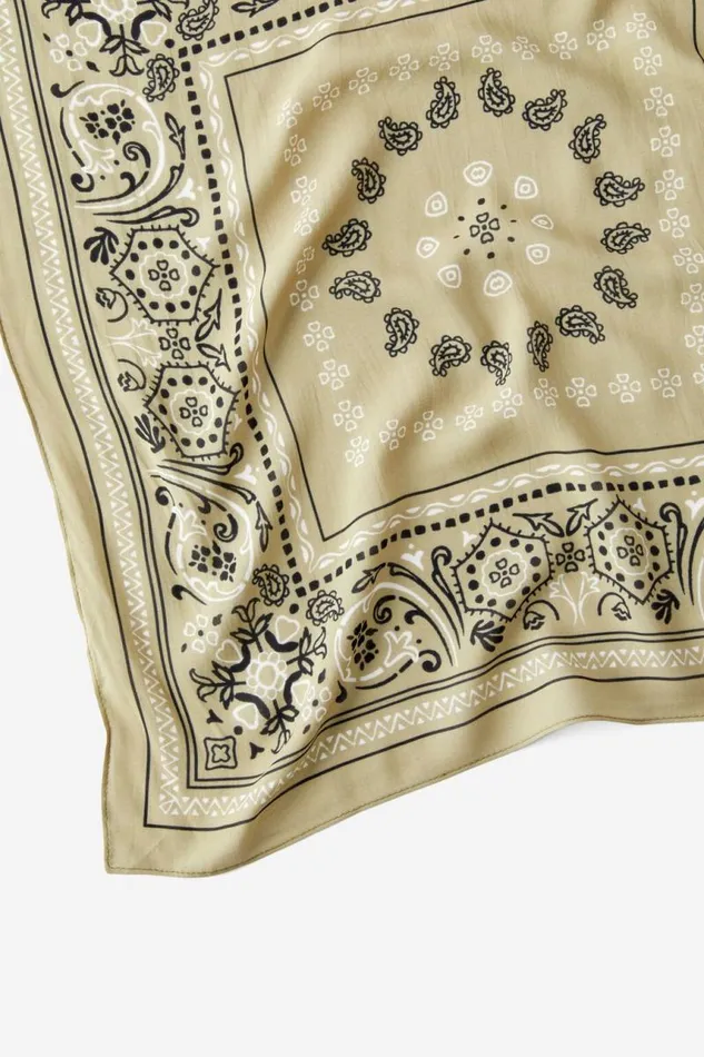 Cotton On HairAccessories Bandana Scarf Olive Floral Paisley 8211 Women