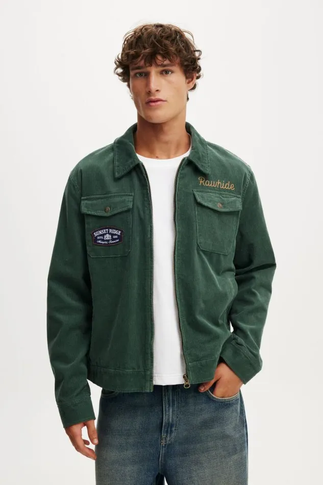 Cotton On Jackets Garage Jacket Vintage Teal 8211 Men