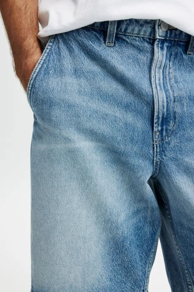Cotton On Jeans Baggy Denim Short Cannonball Blue 8211 Men Cotton On Jeans Baggy Denim Short Cannonball Blue 8211 Men