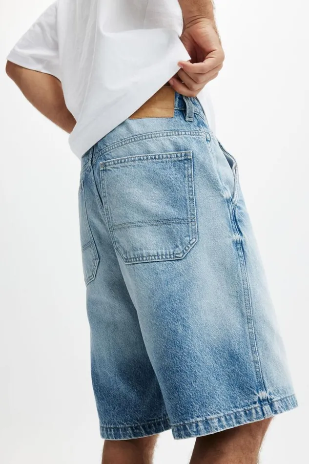 Cotton On Jeans Baggy Denim Short Cannonball Blue 8211 Men Cotton On Jeans Baggy Denim Short Cannonball Blue 8211 Men