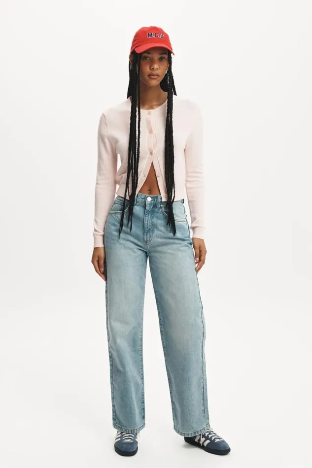Cotton On Jeans Loose Straight Jean Bondi Blue 8211 Women