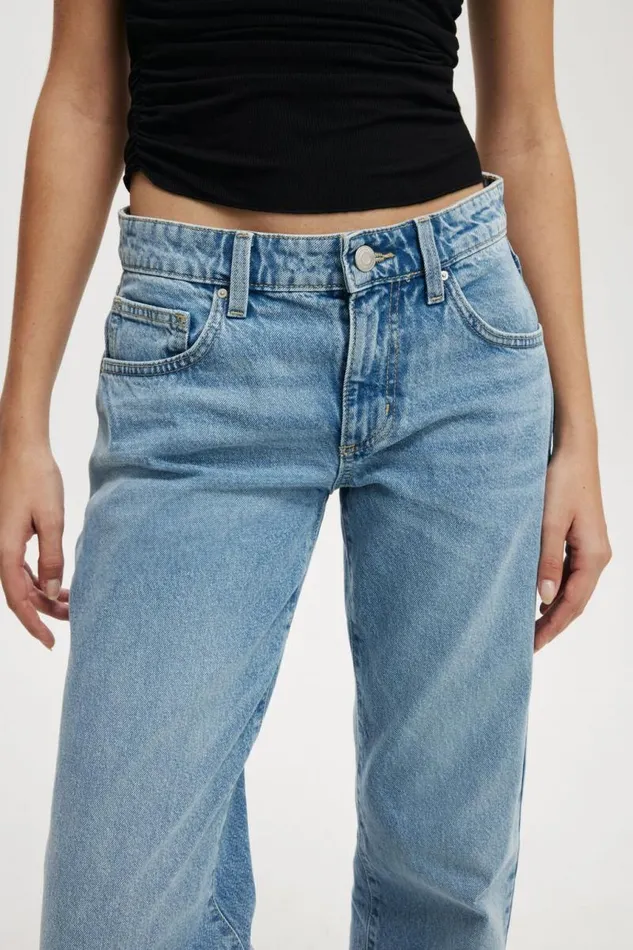Cotton On Jeans Low Rise Straight Jean Bells Blue 8211 Women Cotton On Jeans Low Rise Straight Jean Bells Blue 8211 Women