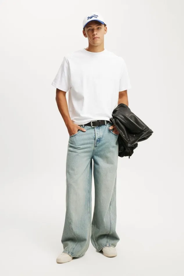 Cotton On Jeans Super Baggy Balloon Jean Fever Blue 8211 Men