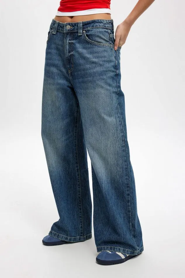 Cotton On Jeans Super Baggy Jean Blue Dusk 8211 Women Cotton On Jeans Super Baggy Jean Blue Dusk 8211 Women