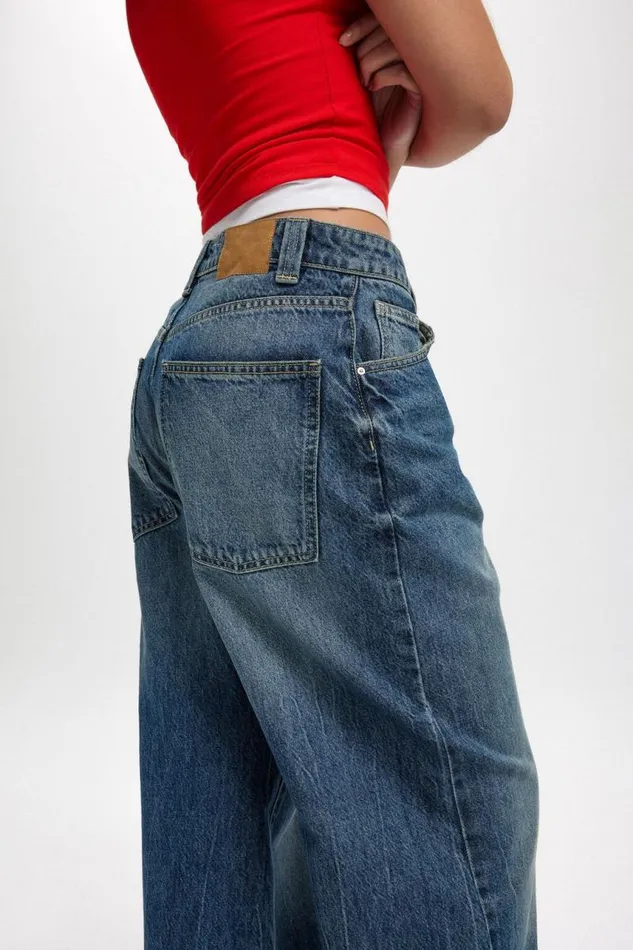 Cotton On Jeans Super Baggy Jean Blue Dusk 8211 Women Cotton On Jeans Super Baggy Jean Blue Dusk 8211 Women
