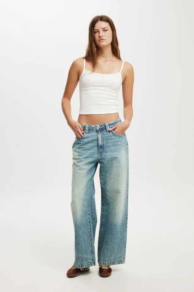 Cotton On Jeans Super Baggy Jean Canyon Blue 8211 Women
