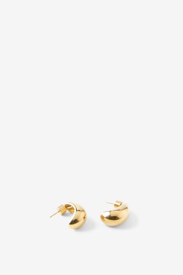 Cotton On Jewelry Waterproof Mid Hoop Earring Gold Plated Tear Drop 8211 Women