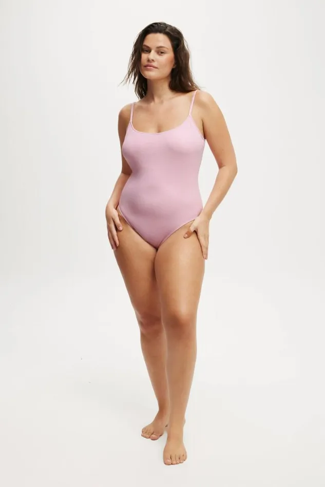 Cotton On OnePieceSwimsuits Thin Strap Low Scoop One Piece Cheeky Pirouette Crepe 8211 Women Cotton On OnePieceSwimsuits Thin Strap Low Scoop One Piece Cheeky Pirouette Crepe 8211 Women