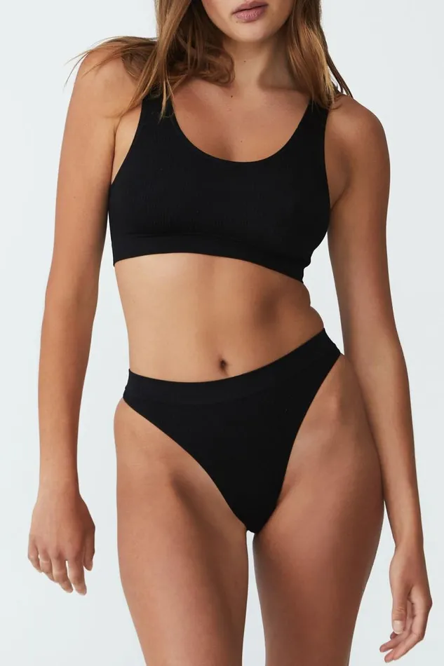 Cotton On Panties Seamless High Cut Brasiliano Brief Black 8211 Women Cotton On Panties Seamless High Cut Brasiliano Brief Black 8211 Women