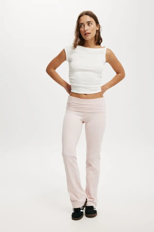 Cotton On Pants Bella Bootleg Pant Soft Pink 8211 Women