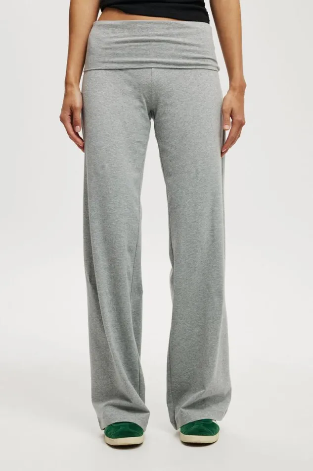 Cotton On Pants Bella Straight Leg Pant Grey Marle 8211 Women