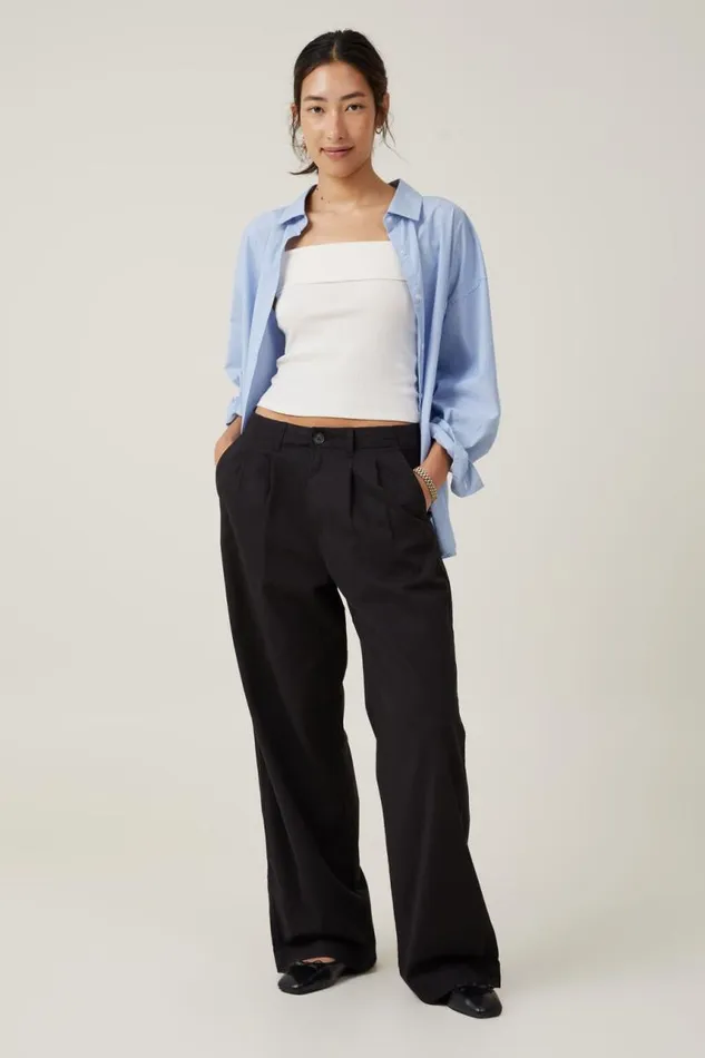 Cotton On Pants Charlie Chino Pant Black 8211 Women