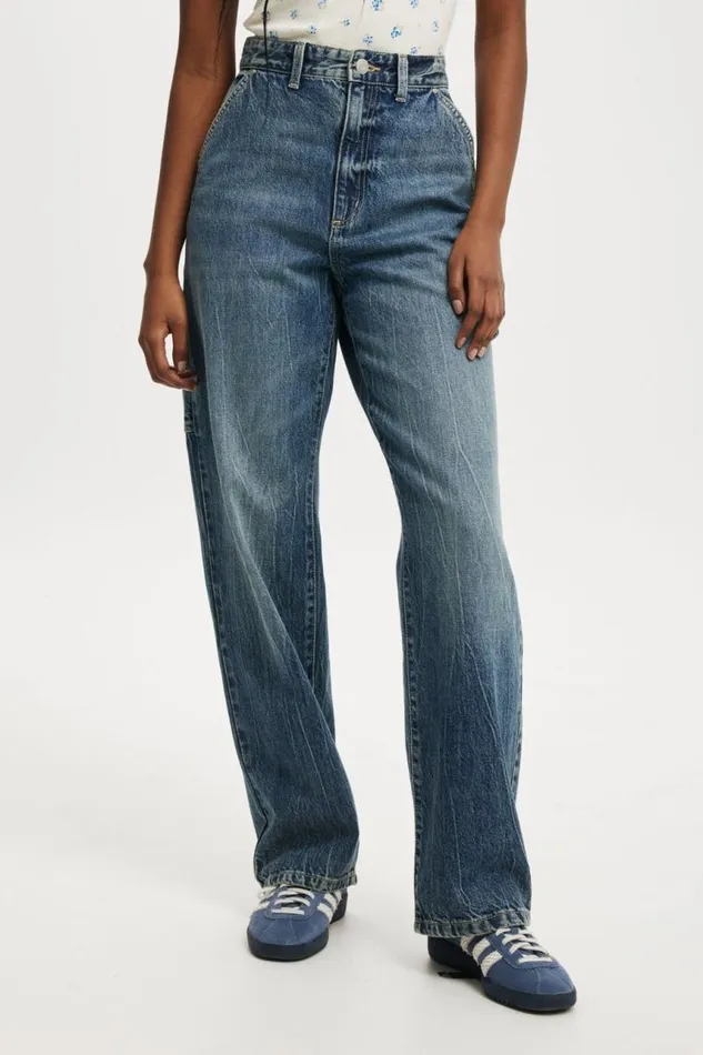 Cotton On Pants Loose Straight Jean Blue Duskcarpenter 8211 Women Cotton On Pants Loose Straight Jean Blue Duskcarpenter 8211 Women