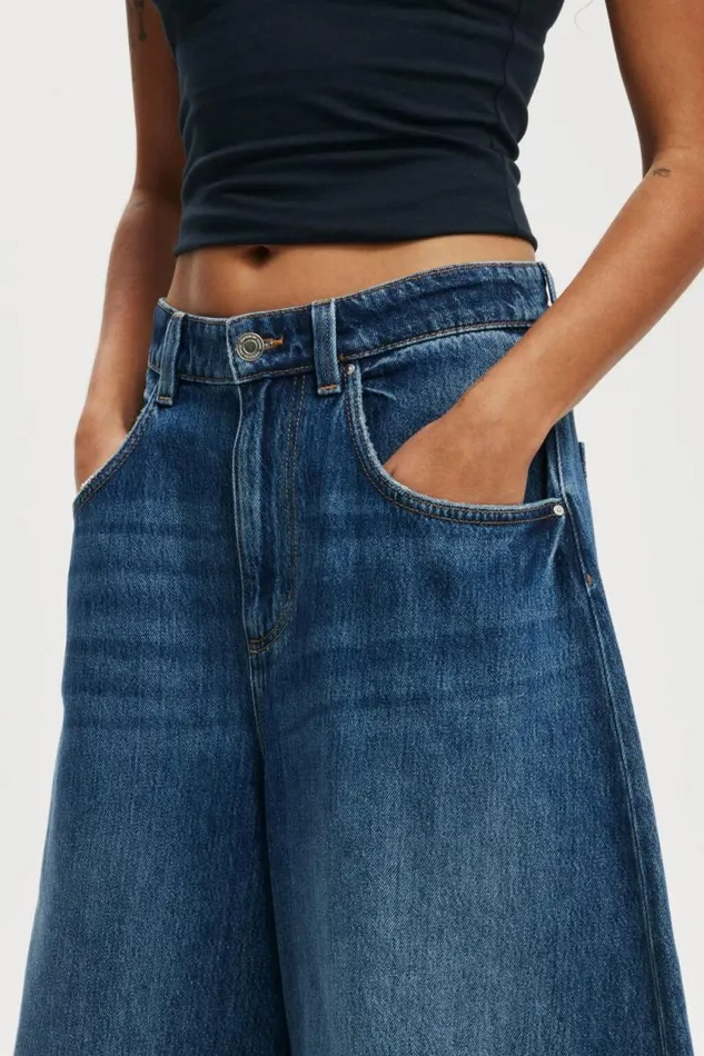 Cotton On Pants Lyocell Wide Denim Jort Shore Blue 8211 Women Cotton On Pants Lyocell Wide Denim Jort Shore Blue 8211 Women