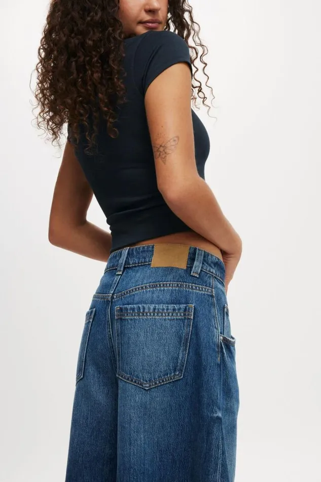 Cotton On Pants Lyocell Wide Denim Jort Shore Blue 8211 Women Cotton On Pants Lyocell Wide Denim Jort Shore Blue 8211 Women