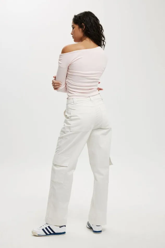 Cotton On Pants Mack Cargo Pant White 8211 Women