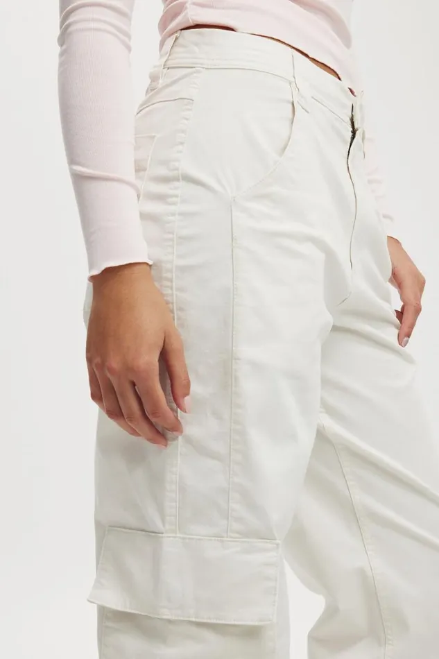 Cotton On Pants Mack Cargo Pant White 8211 Women