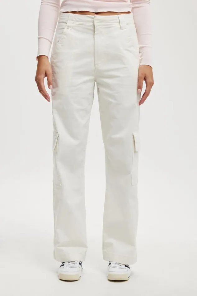 Cotton On Pants Mack Cargo Pant White 8211 Women