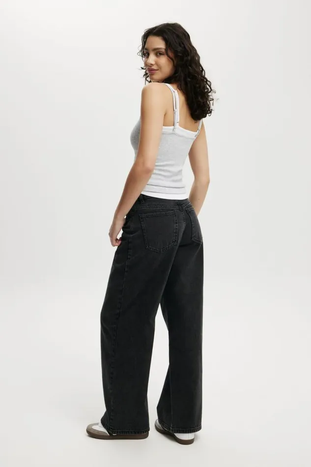 Cotton On Pants Relaxed Wide Jean Graphite Black 8211 Women Cotton On Pants Relaxed Wide Jean Graphite Black 8211 Women