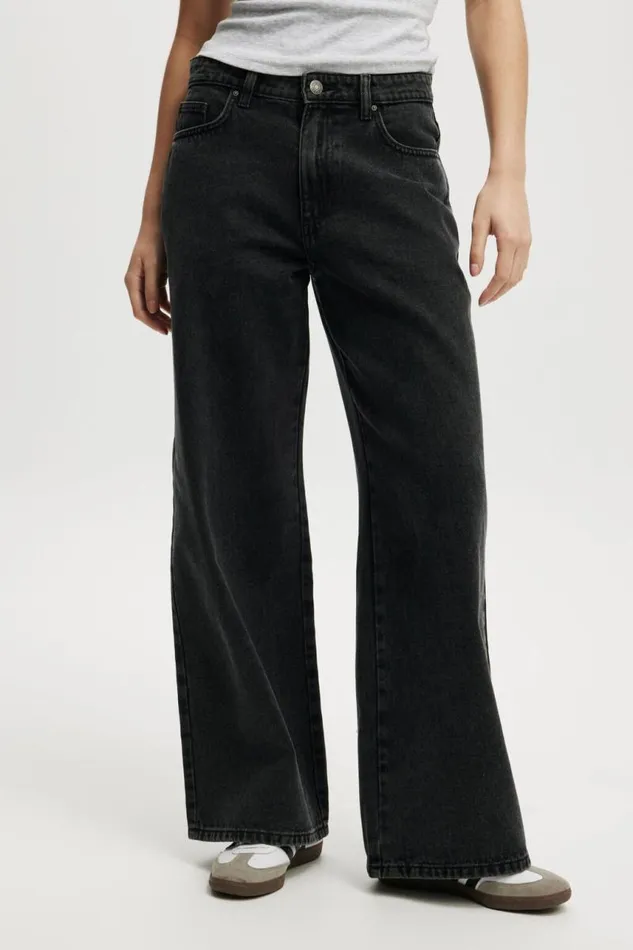 Cotton On Pants Relaxed Wide Jean Graphite Black 8211 Women Cotton On Pants Relaxed Wide Jean Graphite Black 8211 Women