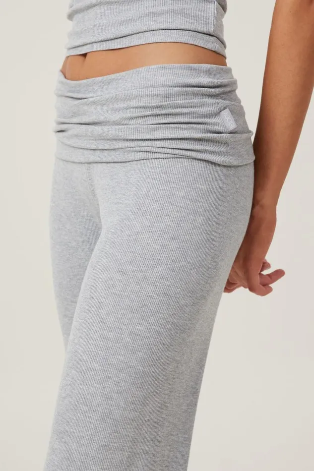Cotton On Pants Sleep Recovery Roll Waist Pant Grey Marle Rib 8211 Women Cotton On Pants Sleep Recovery Roll Waist Pant Grey Marle Rib 8211 Women
