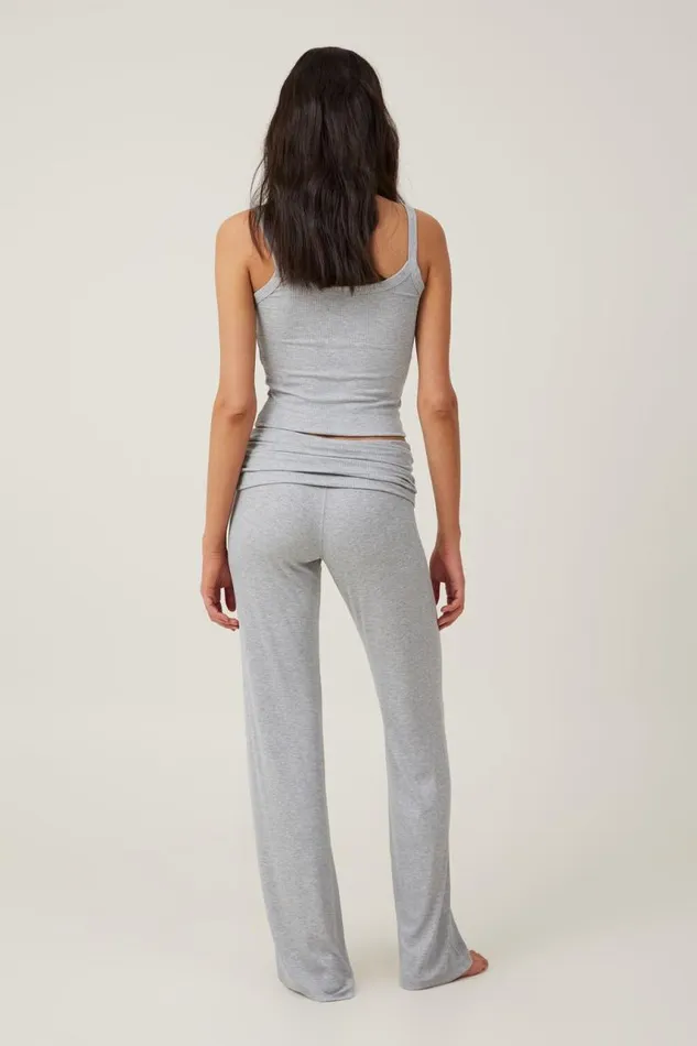Cotton On Pants Sleep Recovery Roll Waist Pant Grey Marle Rib 8211 Women Cotton On Pants Sleep Recovery Roll Waist Pant Grey Marle Rib 8211 Women