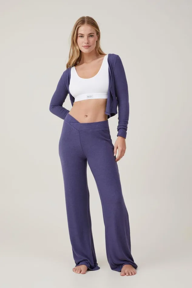 Cotton On Pants Super Soft V Front Pant Midnight Rain 8211 Women
