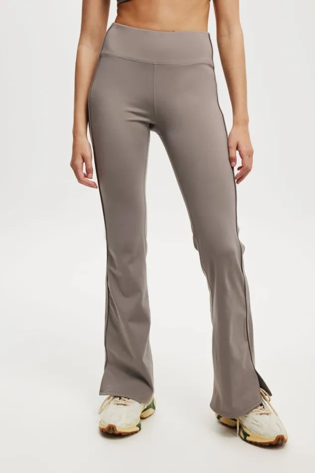 Cotton On Pants Ultra Soft Track Flare Desert Grey 8211 Women