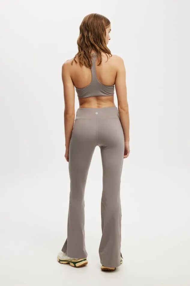 Cotton On Pants Ultra Soft Track Flare Desert Grey 8211 Women