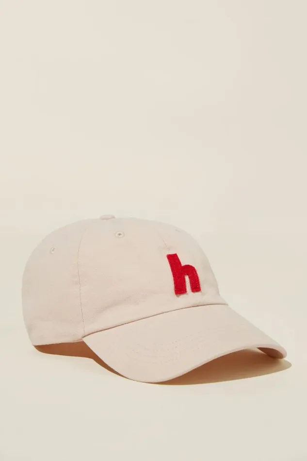 Cotton On ScarvesBeaniesandHats Classic Dad Cap Alphabet Letter 8211 Women