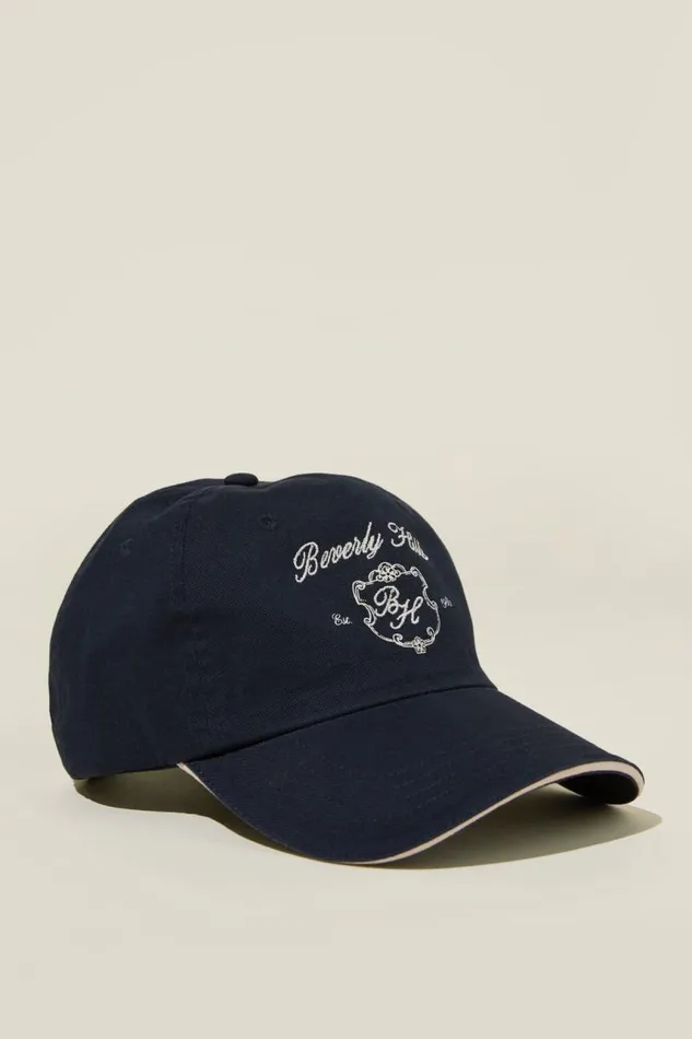 Cotton On ScarvesBeaniesandHats Classic Dad Cap Beverly Hills Crestnavy 8211 Women