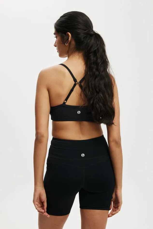 Cotton On ShortsandSkirts Ultimate Run Rib Bike Short Black 8211 Women