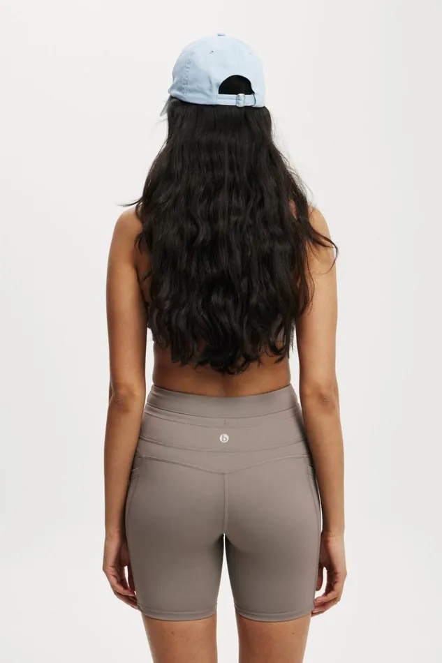 Cotton On ShortsandSkirts Ultimate Run Rib Bike Short Desert Grey 8211 Women Cotton On ShortsandSkirts Ultimate Run Rib Bike Short Desert Grey 8211 Women