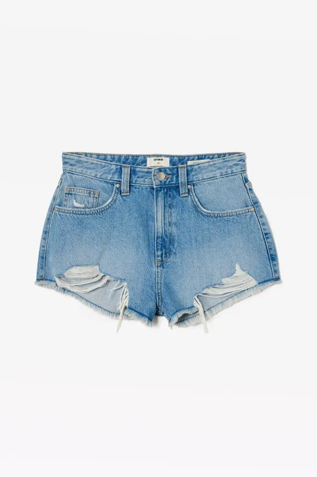 Cotton On Shorts Cheeky Denim Short Bells Blue 8211 Women