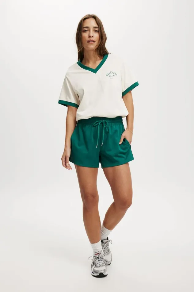 Cotton On Shorts Court Side Track Short Alpine Greencherry Dream 8211 Women