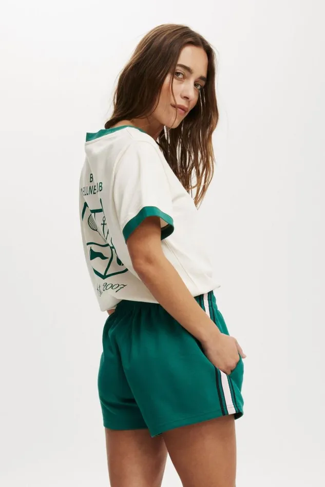 Cotton On Shorts Court Side Track Short Alpine Greencherry Dream 8211 Women