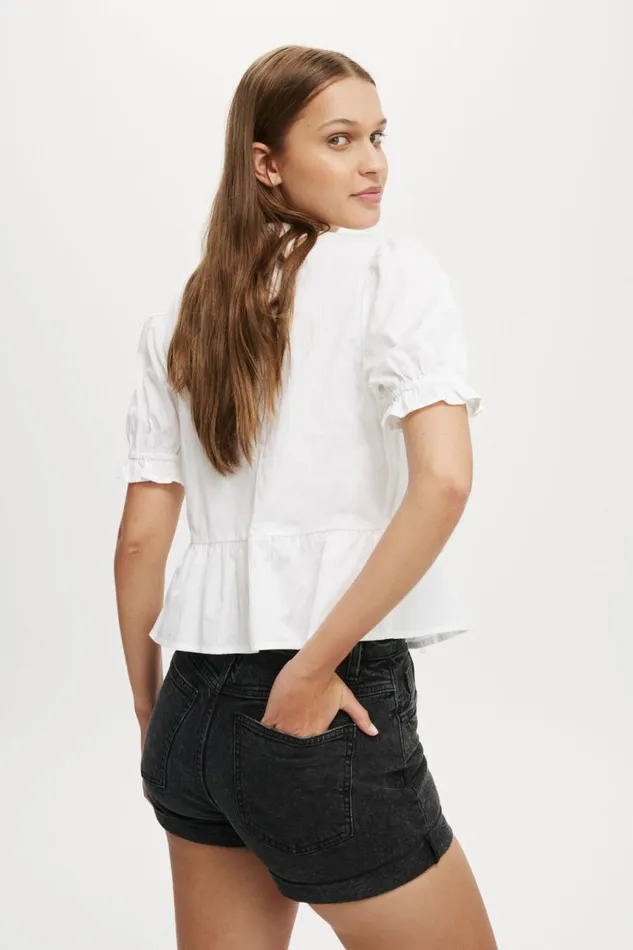 Cotton On Shorts High Rise Classic Stretch Denim Short Graphite Black 8211 Women Cotton On Shorts High Rise Classic Stretch Denim Short Graphite Black 8211 Women