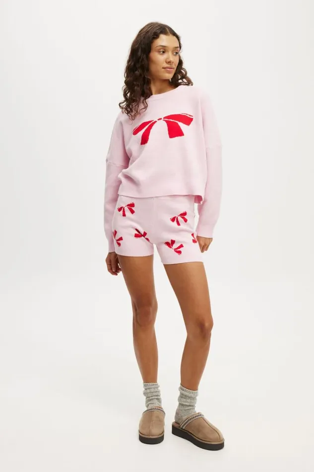 Cotton On Shorts Novelty Knitted Short French Fairytalebow 8211 Women