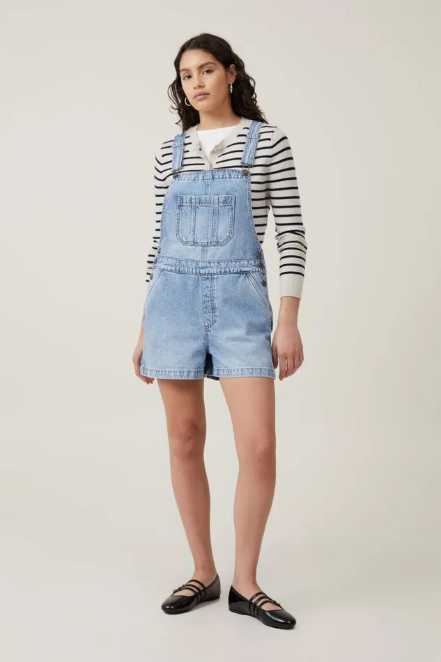 Cotton On Shorts Short Denim Overall Breeze Blue 8211 Women Cotton On Shorts Short Denim Overall Breeze Blue 8211 Women