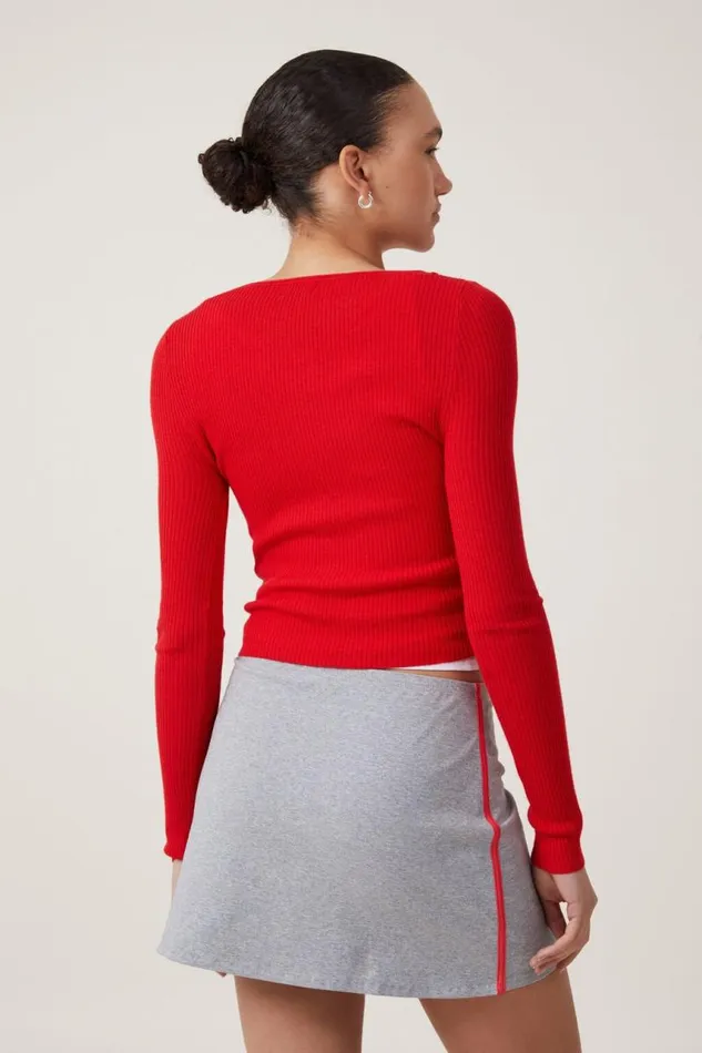 Cotton On Skirts Bella Mini Skirt Grey Marle Side Stripe 8211 Women