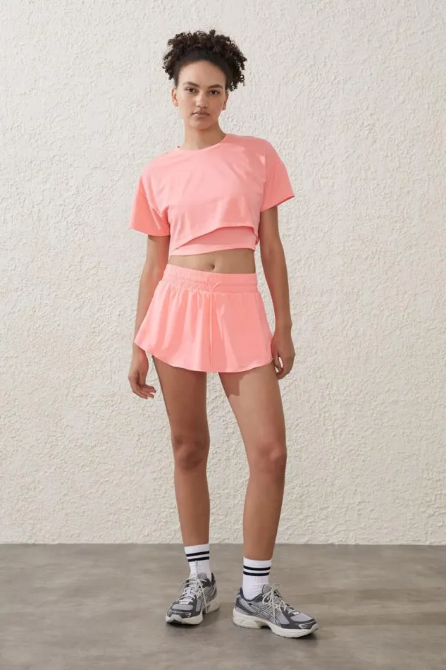 Cotton On Skirts Run Mesh Skirt Coral Dream 8211 Women