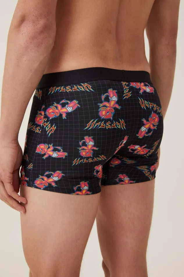 Cotton On Socks and Underwear Mens Special Edition Trunks Lcn Uni Blackhot Stuff Chrome 8211 Men Cotton On Socks and Underwear Mens Special Edition Trunks Lcn Uni Blackhot Stuff Chrome 8211 Men