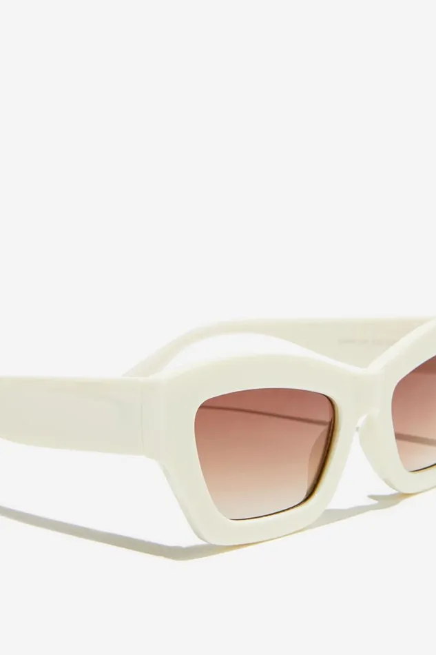 Cotton On Sunglasses Ciara Cat Eye Sunglasses Ecru 8211 Women Cotton On Sunglasses Ciara Cat Eye Sunglasses Ecru 8211 Women
