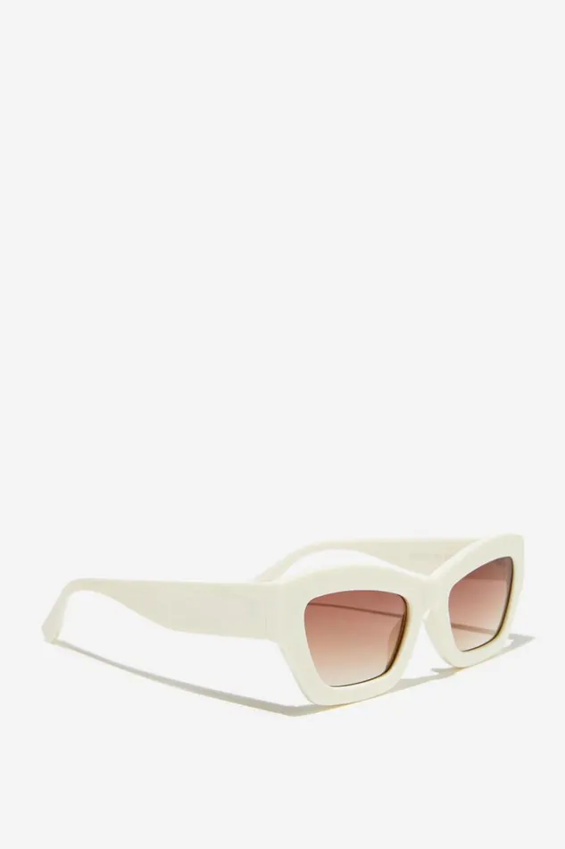 Cotton On Sunglasses Ciara Cat Eye Sunglasses Ecru 8211 Women Cotton On Sunglasses Ciara Cat Eye Sunglasses Ecru 8211 Women