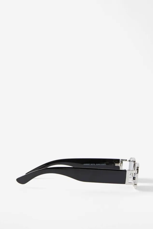 Cotton On Sunglasses Harriet Metal Sunglasses Silverblack 8211 Women