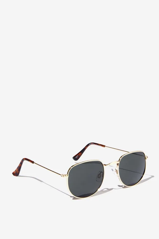 Cotton On Sunglasses Maria Metal Sunglasses Golddark Green 8211 Women Cotton On Sunglasses Maria Metal Sunglasses Golddark Green 8211 Women